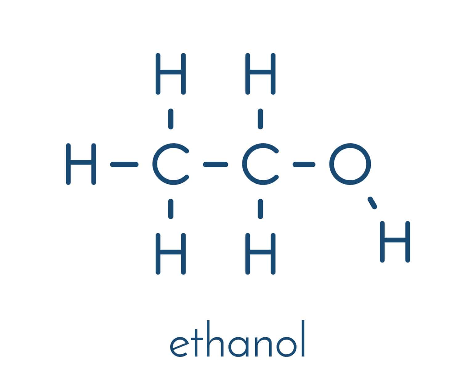 Formula del alcohol etilico