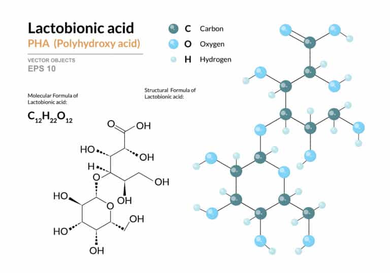 Lactobionic Acid,Polyhdroxysäuren, Bionik-Säuren.