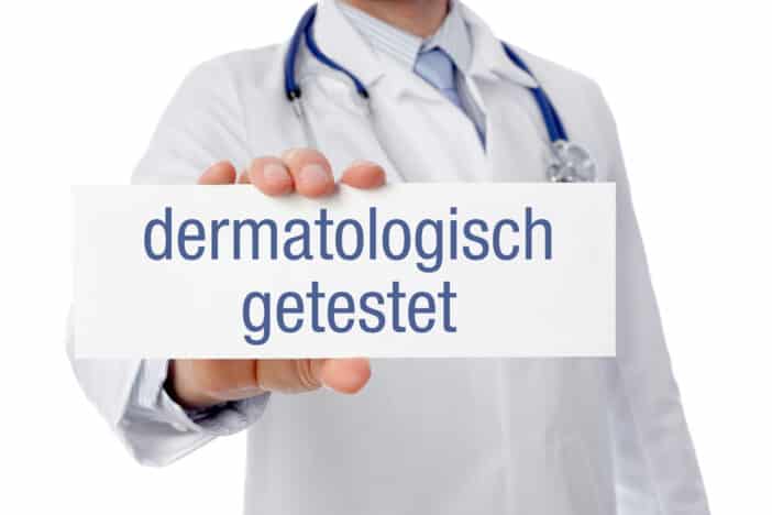 dermatologisch getestet, dermatologische Hautverträglichkeit