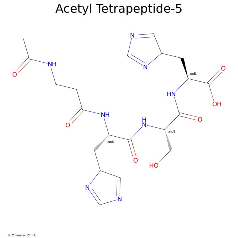 Acetyl Tetrapeptide-5 formula structure of the molecule