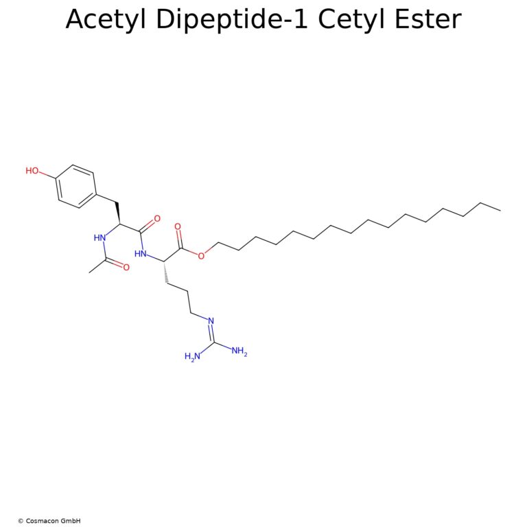 Acetyl Dipeptide-1 Cetyl Ester Strukturformel des Moleküls 