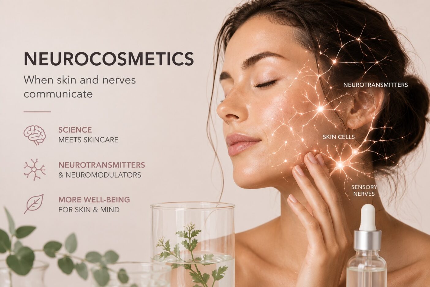 Neurocosmetics harnesses the skin-brain axis to promote skincare and well-being. An overview of the background, active ingredients, benefits, and 7 marketable product ideas