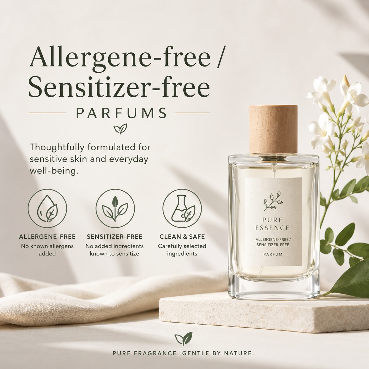 Allergen-freie Parfums; Allergen-freie Parfums: Warum die EU 2023/1545 selbst unveränderte Bestandsprodukte trifft, alle 56 neuen Allergene im Detail & die sensitizer-freie Lösung