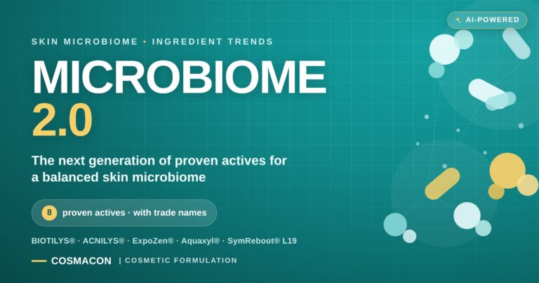 Microbiome, new actives, new product ideas