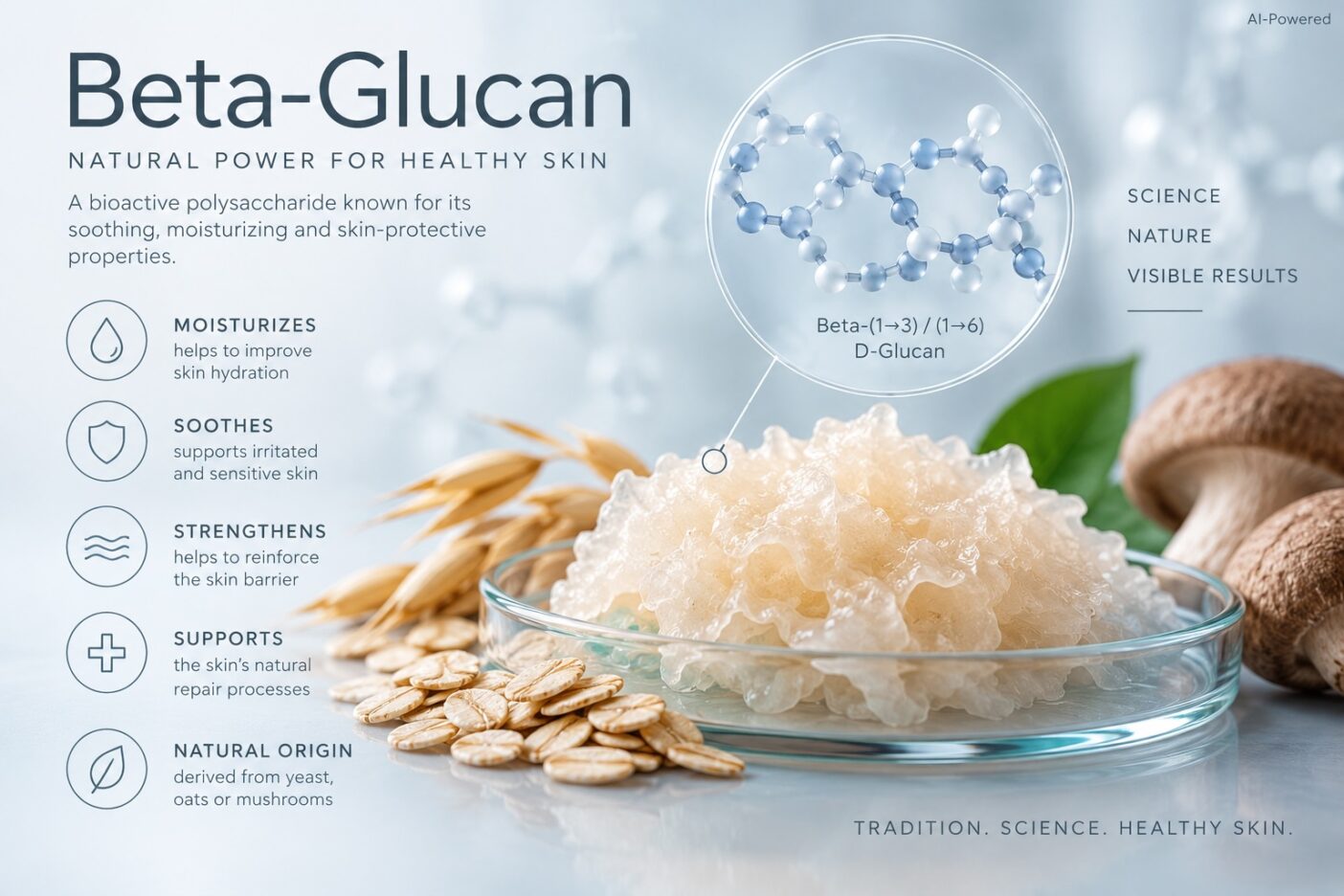 Beta-Glucan, aus der Hefe, aus Getreide