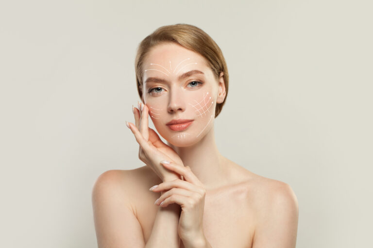 A beautiful woman with clear skin and firm contours, hinting at the anti-aging effects of collagen